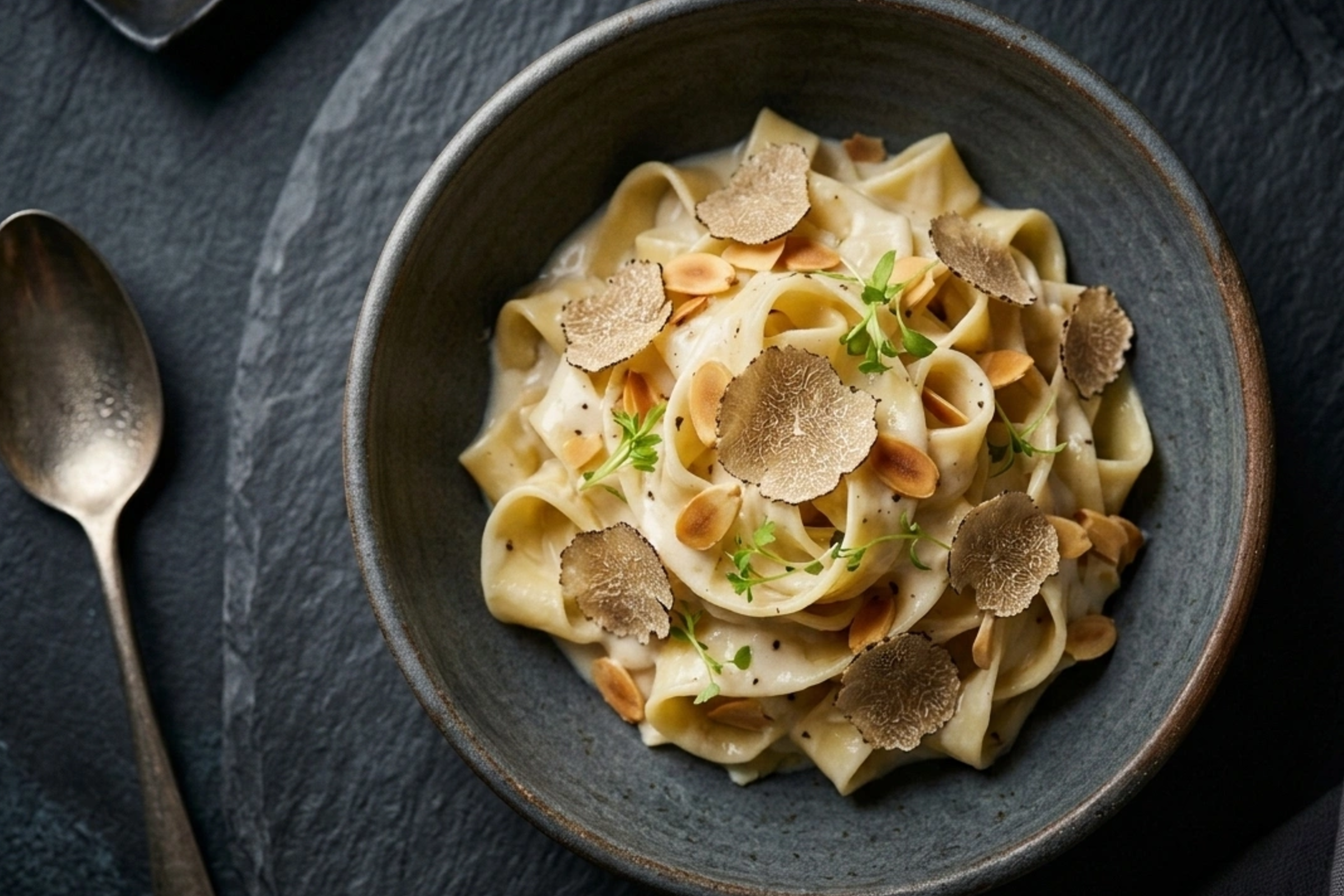 The Anti Aging Creamy Almond Truffle Pasta | Bond Report